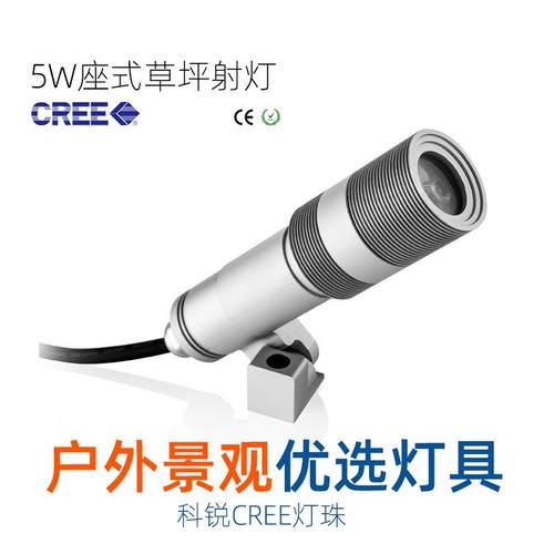 5W迷你led草坪灯户外广场别墅庭院亮化聚光照射投光灯草地灯IP67
