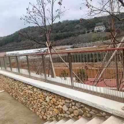 桥梁护栏304河道海边景观道路栏杆人行道不锈钢复合管隔离栏宁波