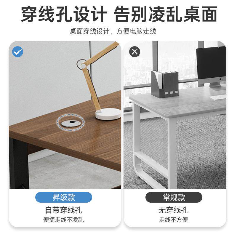 员工位多人办公桌办公室职员带抽屉简约双人位工作台简易电脑桌子