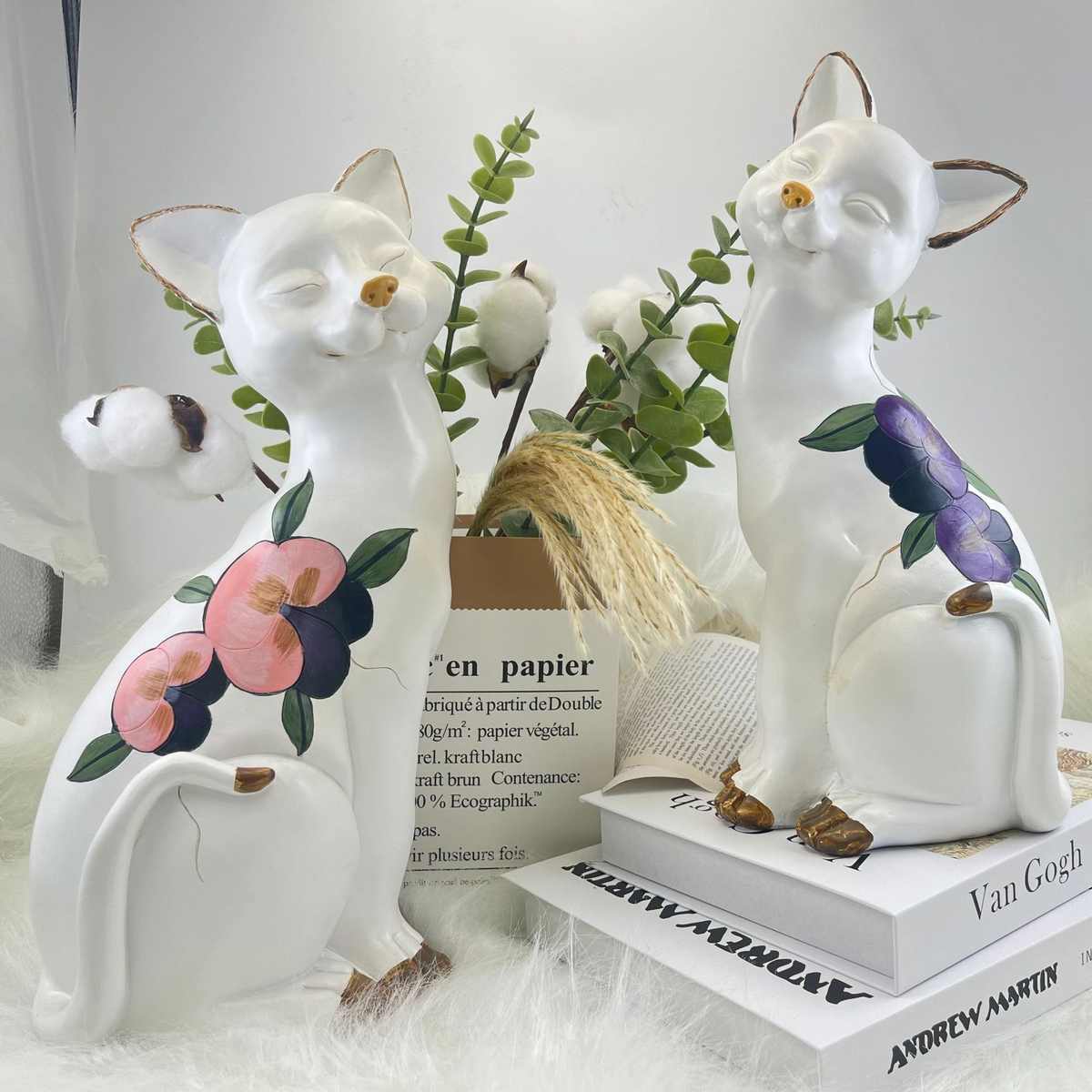 创意猫咪树脂工艺品摆件办公室家用客厅卧室小摆饰精致