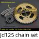 摩托车捷达JD125套炼炼轮钻豹125彷GS125大小飞轮牙盘炼条3件套炼