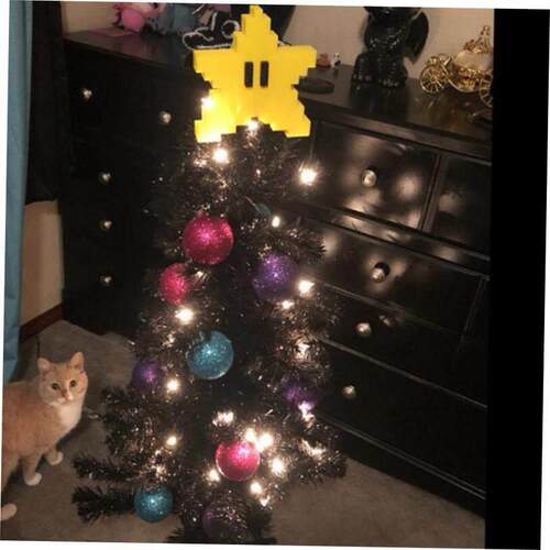 Christmas Tree Cute Cartoon Large Starfish Shape Pendant