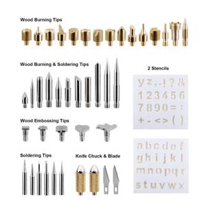37件雕刻烙带801雕工具包刻烙铁套装刻画烙铁画套笔雕刻电铁烙铁