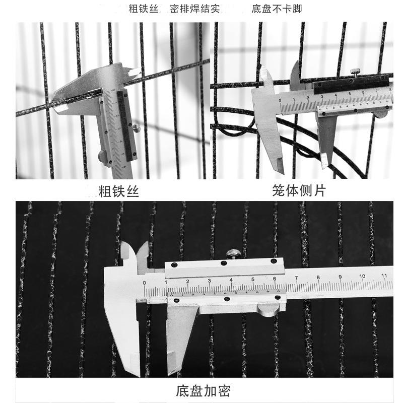 新款直销包邮猫笼折叠铁丝猫笼子猫别墅室内家用双层三层猫舍猫窝