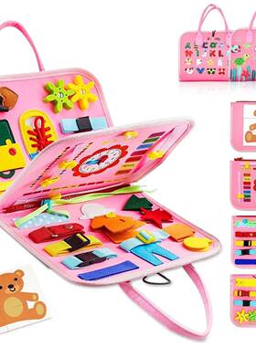 Montessori Toddler Busy Board,Autism Sensory Toys，Education