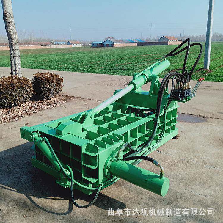 卧式金属打包机生产厂家铝合金废铁销压块机半自动压块机