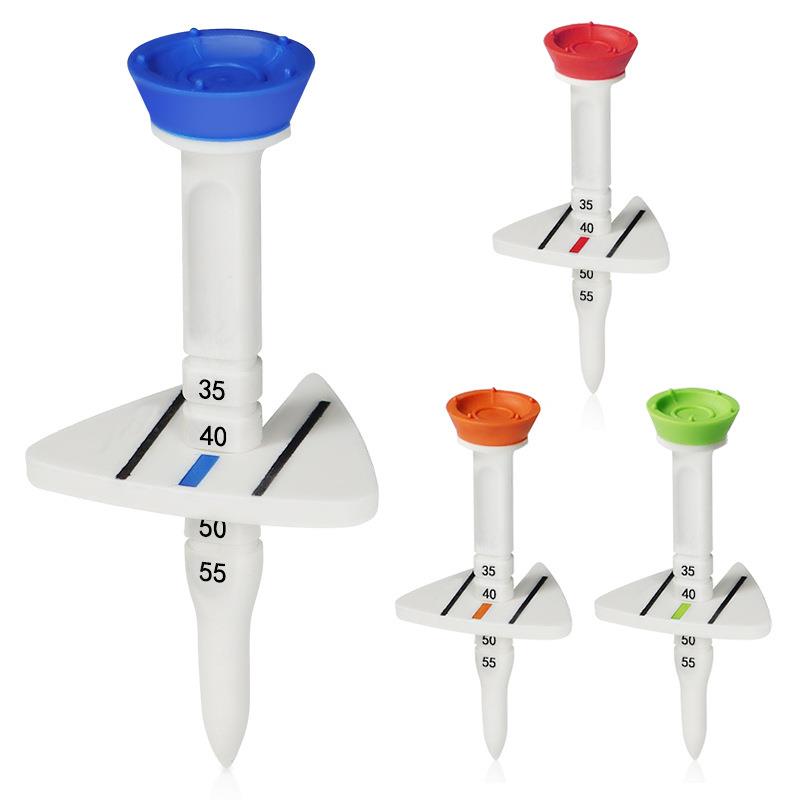韩版供应橡胶高尔夫球钉Golf Tee可调节高度马克标现货