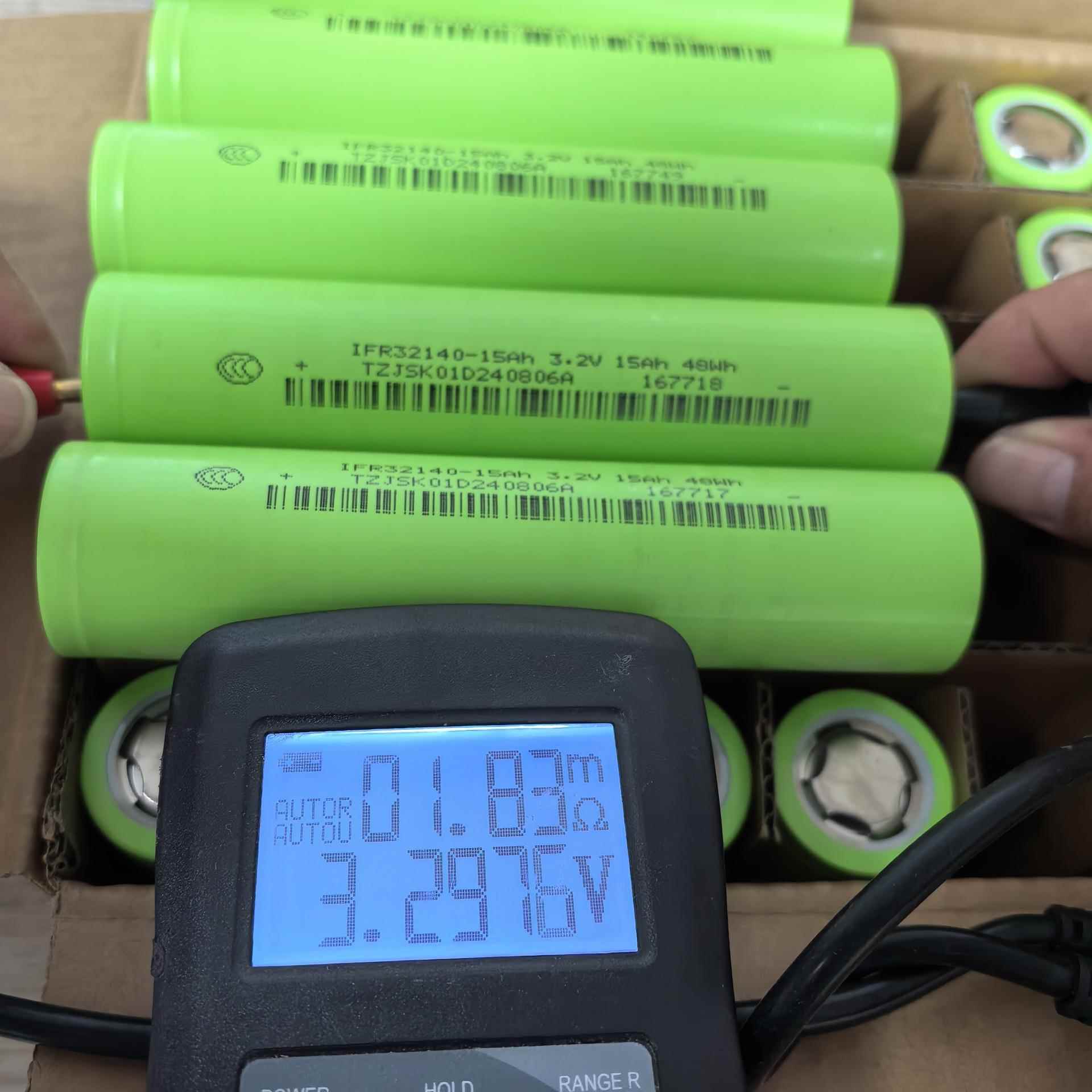 工业全新32140磷酸铁锂15Ah 3.2V 15000mAh5C动力储能电池组