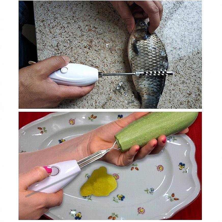 多功能果蔬掏心器USB充电刮鱼鳞工具电动便捷式挖孔器小型打蛋器