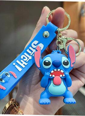 Cartoon Anime Keychain Mouse Lilo & Stitch Keyring Ke