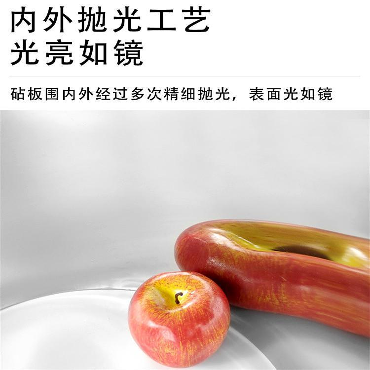 围防溅砧板加厚切菜不锈钢挡住挡板专用熟食店围档墩子厚实切菜板