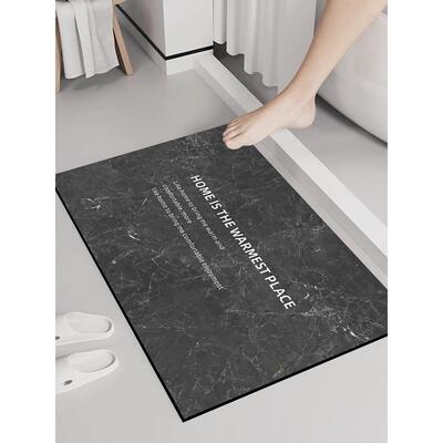 厕所门口浴室地垫卫生间洗澡防滑垫硅藻泥吸水速干脚垫地毯卫浴