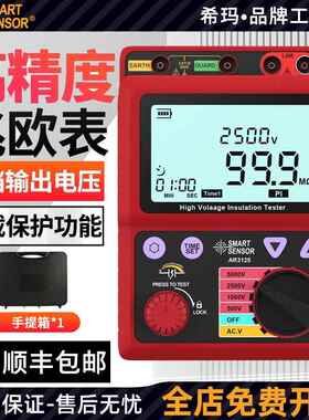 AR3125数字绝缘电阻测试仪 希玛接地电阻表摇表高精度5000V兆欧表