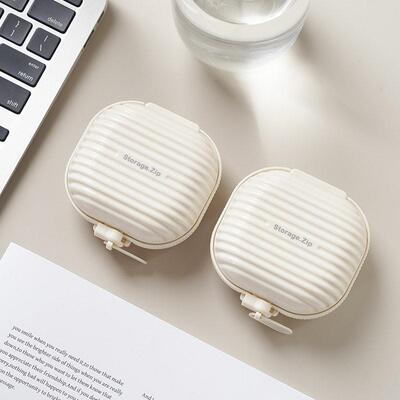 Portable Sealed Travel Pill Box, Mini Zippered Medicine Orga