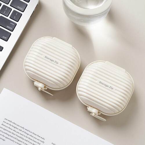 Portable Sealed Travel Pill Box, Mini Zippered Medicine Orga