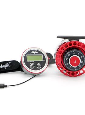 2018新款桃源HK65数显缓降筏钓轮带背光带泄力微铅全金属计数渔轮