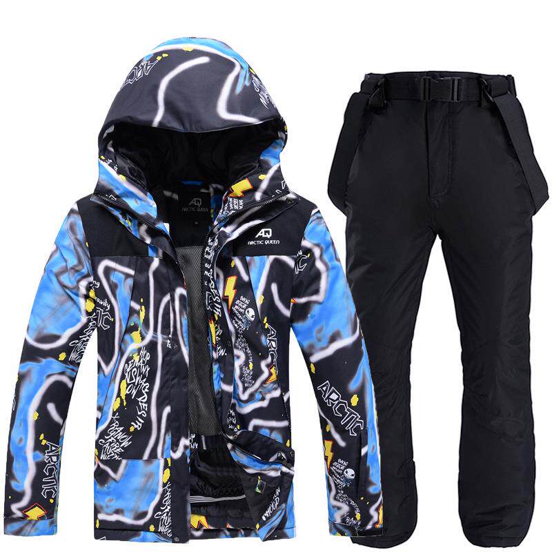 款滑雪服套装男款单板双板滑雪衣裤冬季户外保暖加厚