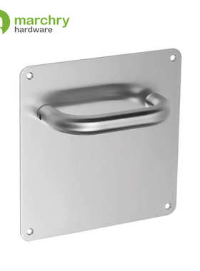 执手拉手生产厂家手板不锈钢四方推门锁板门门锁304把手防火