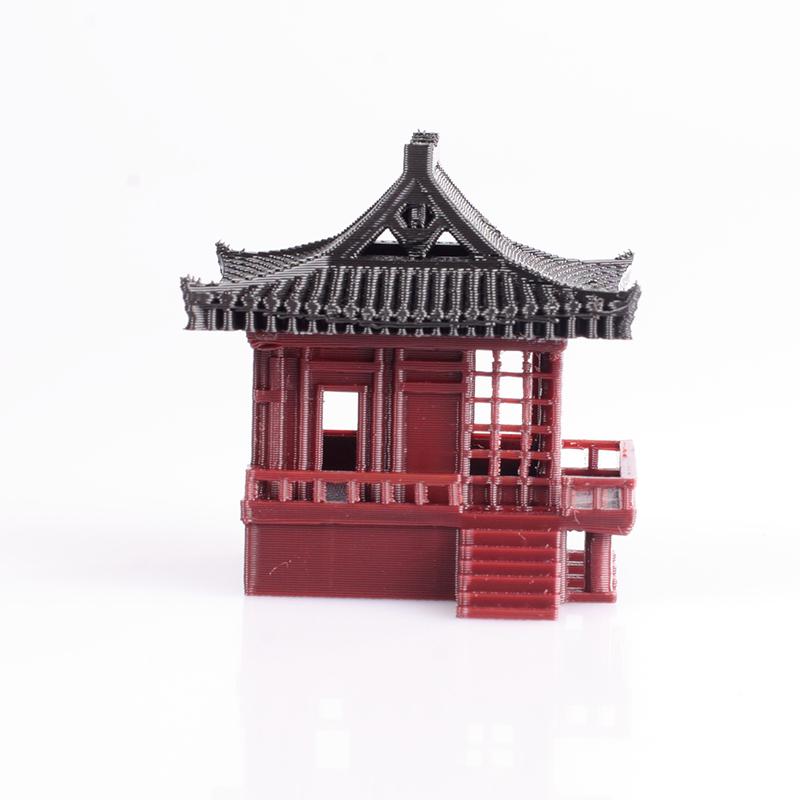 中式古建筑模型假山吸水石水陆缸鱼缸微景观造景书房庭院盆景摆件