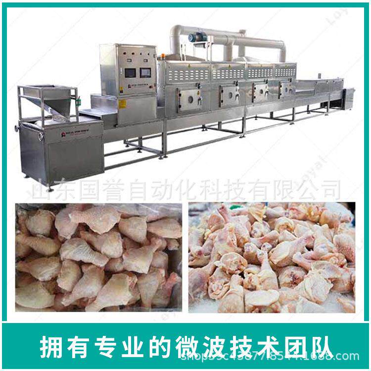 冰冻猪肉微波解冻设备 冷库鸡肉快速缓化设备 全自动羊肉化冻机