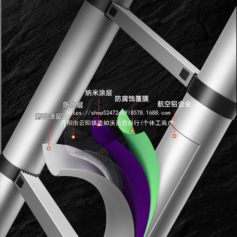 申缩铝合金伸缩梯子折叠收缩竹节楼梯铝梯工程梯便携家用直梯升降