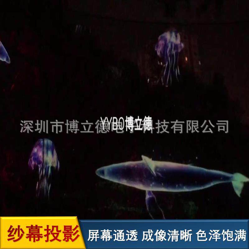 3D全息纱幕投影智慧公园光影夜游装置制作安装