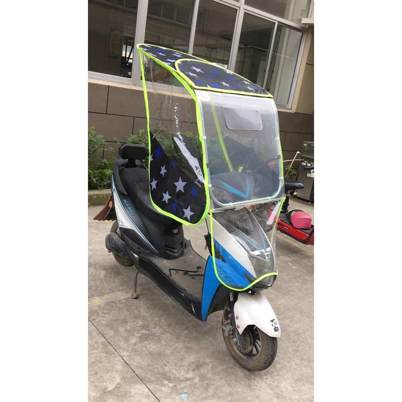 电动摩托车雨棚蓬篷伸缩防雨防晒遮阳伞电瓶自行车挡风罩夏天雨伞