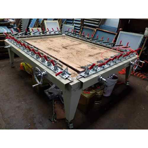 厂家供应丝印拉网机120x150纱感光胶手动丝网气动绷网机可定制