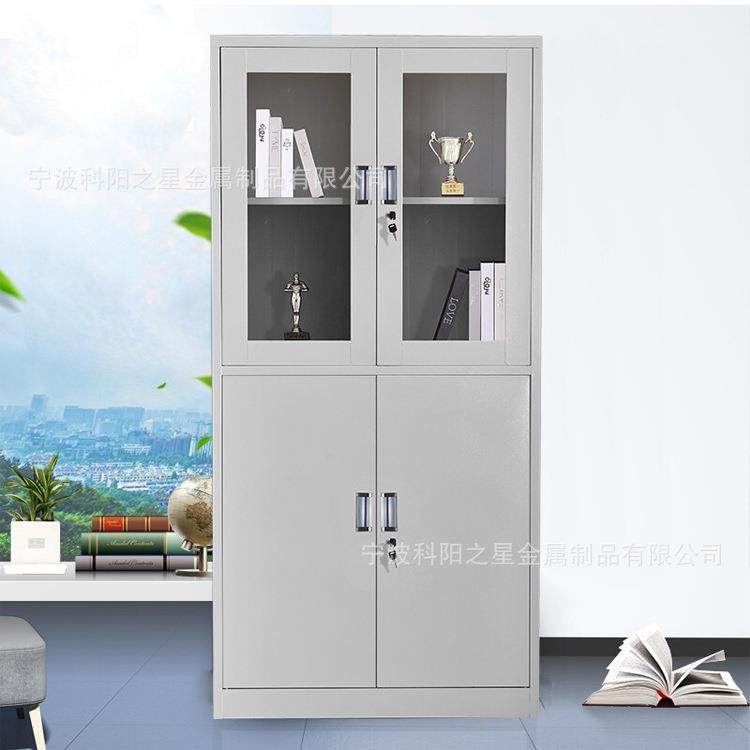 钢制铁皮文件柜办公室资料档案柜凭证柜器械柜储物柜带锁工具柜子
