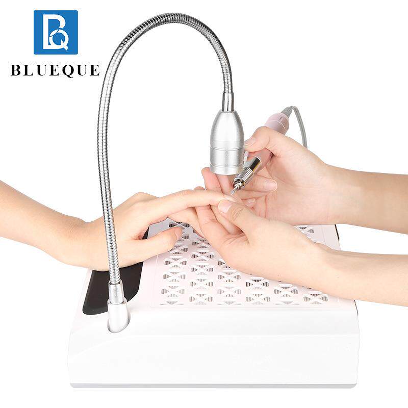 BLUEQUE4合一美甲吸尘器打磨机 照明四合一日式新款大功率美甲灯