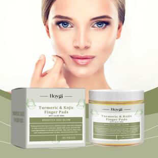 Acid Cleansing HOYGI Koji Gentle Facial Pads Turmeric Finger