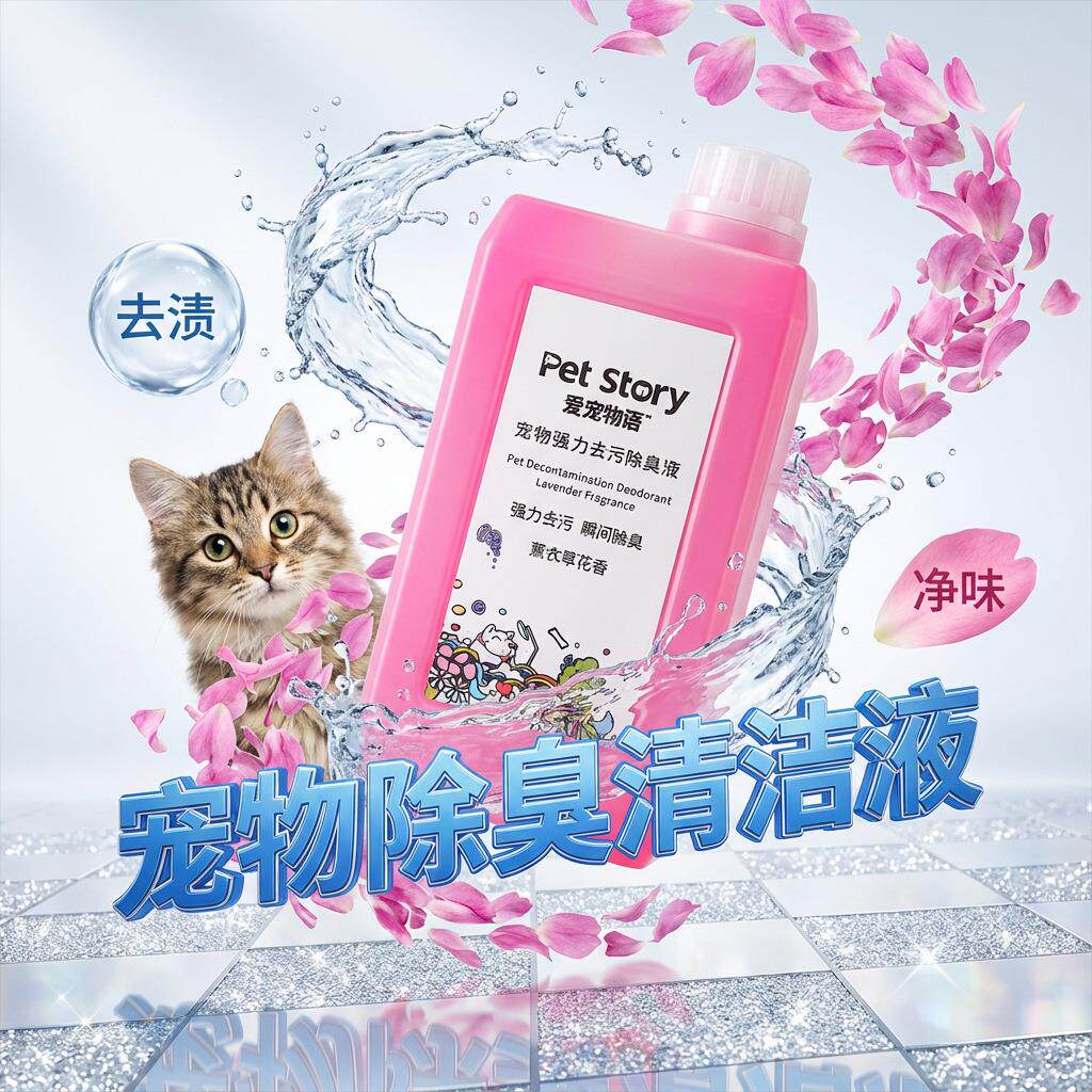 包邮宠物除臭液1000ML 去尿味室内环境除臭狗狗除臭剂除臭清洁水