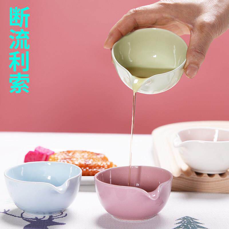 灿铄带引流嘴迷尔小碗陶瓷火锅调料碗蘸料果汁尖嘴碗奶油杯西餐厅