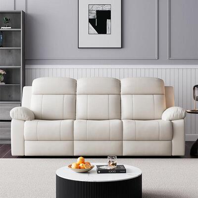 零靠墙头等太空电动舱真皮多功能沙发家庭影院小户型客厅三人组合