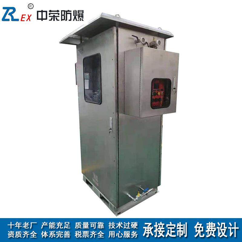 正压型防爆配电柜不锈钢带防雨棚可视窗口智能控制柜厂家定制做