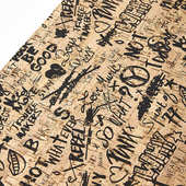 布卷革软木软木复软木分切纸文具面料用真箱包彩色软木印花葡萄牙