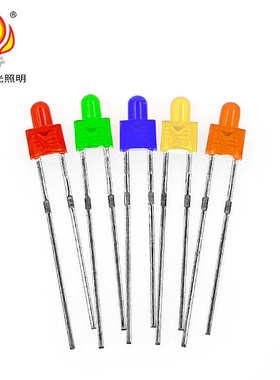 黄发发光珠珠发蓝蓝发绿型奶嘴f2红绿红发二极管灯  黄灯2mmled