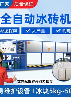 厂家工业制冰机制冰设备 自动智能化块冰机制冰设备 直冷式冰砖机