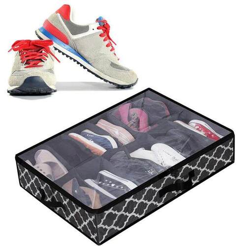 Shoe Storage Box Under Bed Sturdy Closet Container for Home