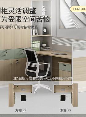 财务办公桌员办工桌组椅合公司人4Z-003人位6双简约办公桌子公室