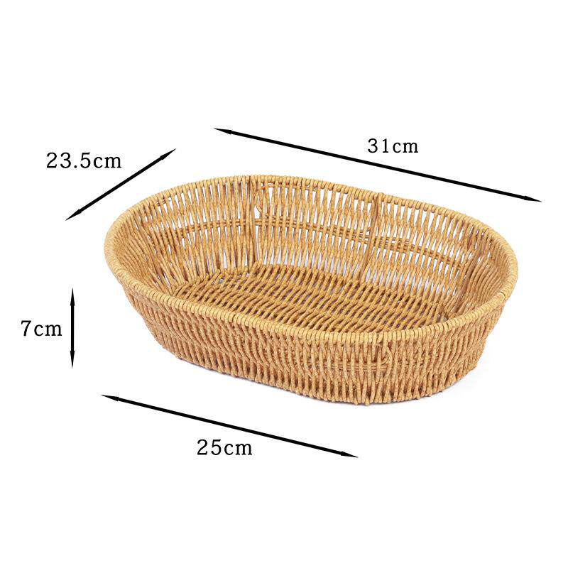 糕点爆米花瓜果下午茶点心盘特色烧烤超市仿藤烘焙甜品蓝子饼干