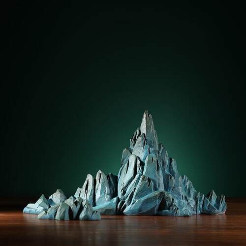 中式假山摆件轻奢高档客厅电视柜酒柜办公室博古架高端大气装饰品