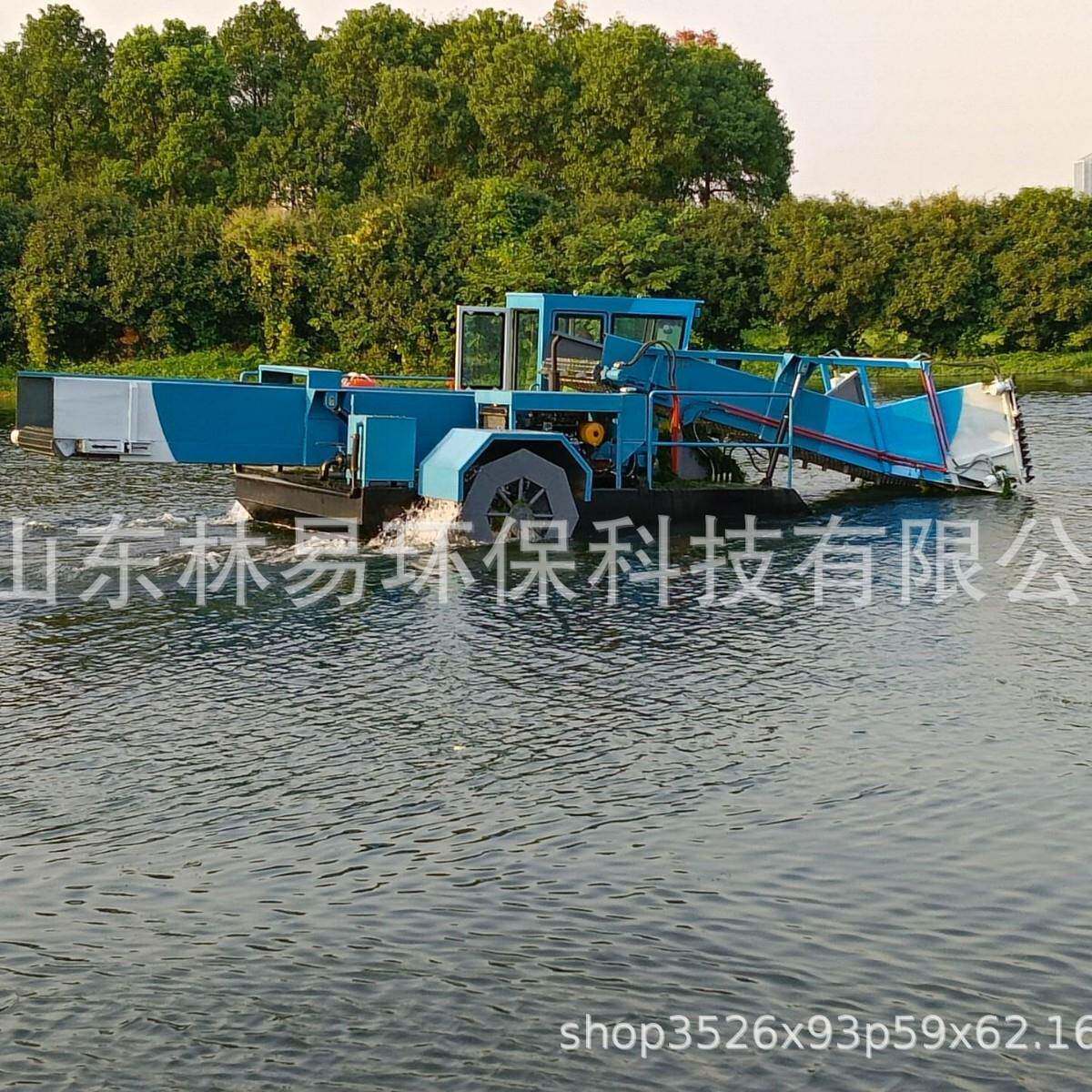 市政多功能打捞船清理河道水上新款LY-2-1300型水葫芦收割设备