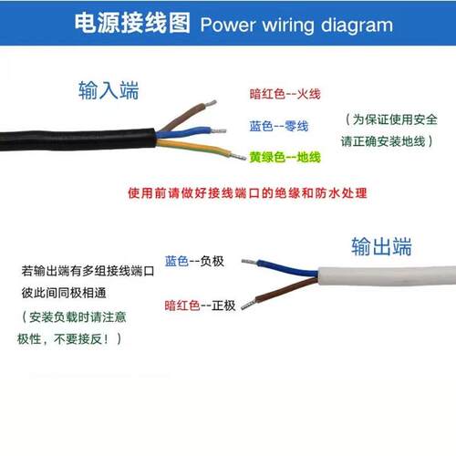220V转DC12V24V防水变压器草坪灯照树灯壁灯等led灯具专用变压器
