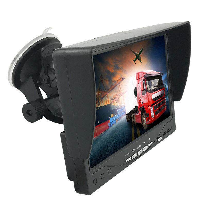 货车倒车后视影像24V/12V通用汽车载高清7寸显示器吸盘液晶萤幕