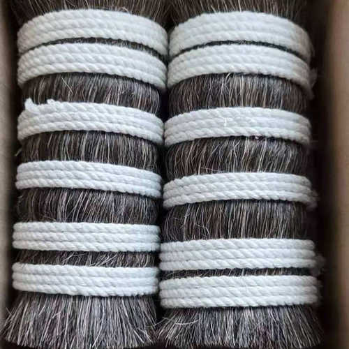 马尾毛刷工业硬毛刷 批发订货尺寸采毛都色纯工具可 灰颜色耳