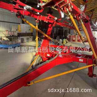 牵引式的指盘式秸秆牧草搂草机6盘8盘10盘的苜蓿草场圆盘搂草机