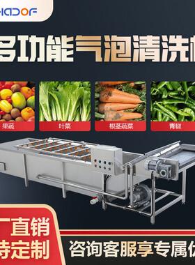 气泡清洗机瓜果蔬菜清洗机洗菜机压喷淋去农残多功能气泡清洗线