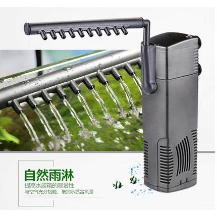 森森内置三合一鱼缸过滤泵龟缸过滤器低水位潜水泵水族箱增氧泵