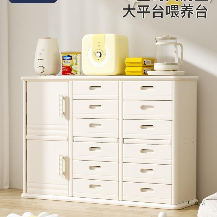feelkids儿童玩具收纳架婴儿用品喂养台落地家用置物柜储物整理箱